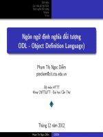 Bài giảng Hệ quản trị cơ sở dữ liệu hướng đối tượng