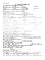 đề cương ôn tập học kì II khối 10 (chung cho cơ bản và nâng cao)