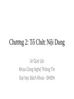 Giao tiếp người máy - Chương 2: Tổ chức nội dung ppt