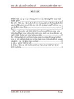 BÁO CÁO XÁC SUẤT THỐNG KÊ pptx