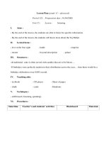 Giáo án Anh văn lớp 11 - Unit 15 - Lesson : listening pot