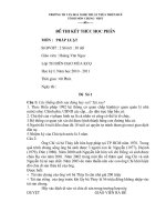 đề thi kết thúc học phần môn     pháp luật