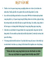 Khảo sát việc cung ứng thuốc tại các nhà thuốc tư nhân khu vực nội thành và ngoại thành Hà Nội năm 2010