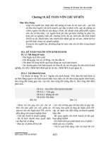 Kinh tế tài chính - Chương 10 - Kế toán vốn chủ sở hữu docx