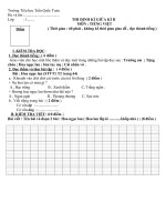 Đề thi giũa kì II môn Tiếng Việt