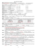 bai tap trac nghiem sat dong