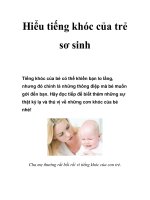 Hiểu tiếng khóc của trẻ sơ sinh doc