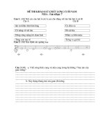 Đề thi HK II Âm nhạc 7