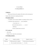 Anh văn lớp 7 - Unit eight: Places. B/ At the post office( B1) pptx