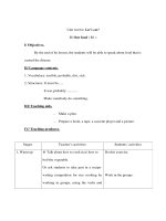 Anh văn 7 - Unit twelve: Let’s eat!y - Phần 3 ppsx