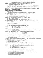 Các dạng phương trình đường thẳng trong KG