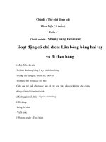 Thế giới động vật - Tuần 4 - Thứ 2 - Lăn bóng bằng hai tay và đi theo bóng pps