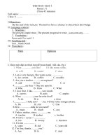 ĐỀ THI 45'''' LỚP 6 CỰC HAY HỌC KỲ II 2009/2010