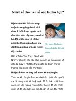 Nhiệt kế cho trẻ thế nào là phù hợp? ppsx