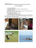 Địa lí: Xã Tam Thăng lớp 5