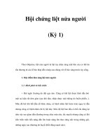 Hội chứng liệt nửa người (Kỳ 1) pptx