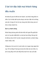 3 lợi ích đặc biệt mọi khách hàng đều muốn ppsx