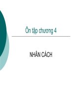 Ôn tập chương 4: NHÂN CÁCH pptx