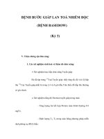 BỆNH BƯỚU GIÁP LAN TOẢ NHIỄM ĐỘC (BỆNH BASEDOW) (Kỳ 3) potx