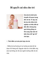 Bí quyết cai sữa cho trẻ ppsx