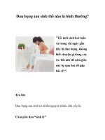 Đau bụng sau sinh thế nào là bình thường? ppt