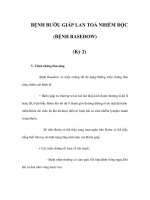 BỆNH BƯỚU GIÁP LAN TOẢ NHIỄM ĐỘC (BỆNH BASEDOW) (Kỳ 2) doc
