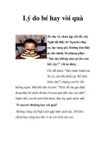 Lý do bé hay vòi quà ppt