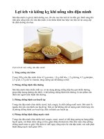 Lợi ích và kiêng kỵ khi uống sữa đậu nành pot