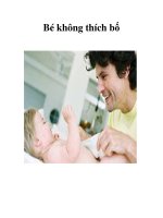 Bé không thích bố ppt