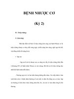 BỆNH NHƯỢC CƠ (Kỳ 2) doc
