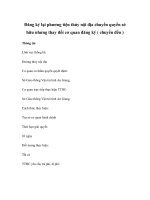 Đăng ký lại phương tiện thủy nội địa chuyển quyền sở hữu nhưng thay đổi cơ quan đăng ký ( chuyển đến ) doc