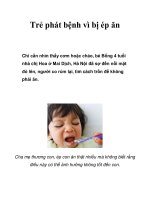 Trẻ phát bệnh vì bị ép ăn potx
