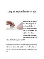 Giúp bé nhận biết mùi tốt hơn pps