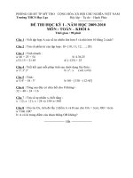 Đề thi tham khảo hki1 toan 6