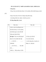 Giáo án toán lớp 4 - ÔN LUYỆN SỐ TỰ NHIÊN, ĐO KHỐI LƯỢNG ,THỜI GIAN docx