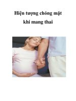 Hiện tượng chóng mặt khi mang thai ppsx