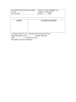 Đề kt TA 8 lần 4