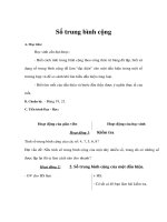 Đại số 11 - Số trung bình cộng docx
