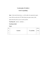 Giáo án anh văn lớp 12 - Unit 13( speaking ) docx