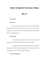MỘT SỐ BỆNH TIM MẮC PHẢI (Kỳ 1) ppt