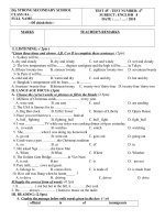 kiể tra 45''''-lần 4-english 8-2010