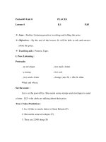 Giáo án Anh văn lớp 6 - Period 49 - Unit 8 - Lesson 4 PLACES B.1 P.83 pdf