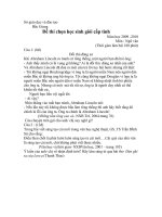 đề thi học sinh giỏi tỉnh Bắc Giang, môn Ngữ văn, năm 2009-2010