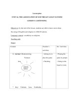 Giáo án anh văn lớp 12 - UNIT 16: THE ASSOCIATION OF SOUTHEAST ASIAN NATOINS - LISTENNING docx