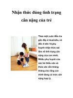 Nhận thức đúng tình trạng cân nặng của trẻ pot