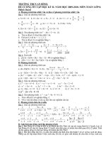 đề cương ôn tập HK II