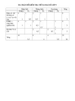 2 ĐỀ KT (MT+ĐA) ĐS 9 Tiết  61