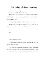 Hội chứng rối loạn vận động pptx