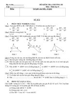 KIEM TRA HINH HOC CHUONG III+ DAP AN