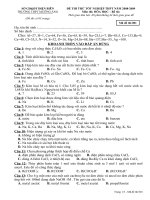 đề thi thử TN 12